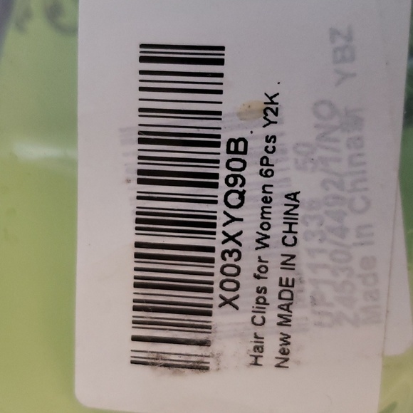 ITingstere Y2K Squiggle 6 Pack Hair Claws Pearl/Purple/Pink/Yellow/Blue/Red - Picture 7 of 7